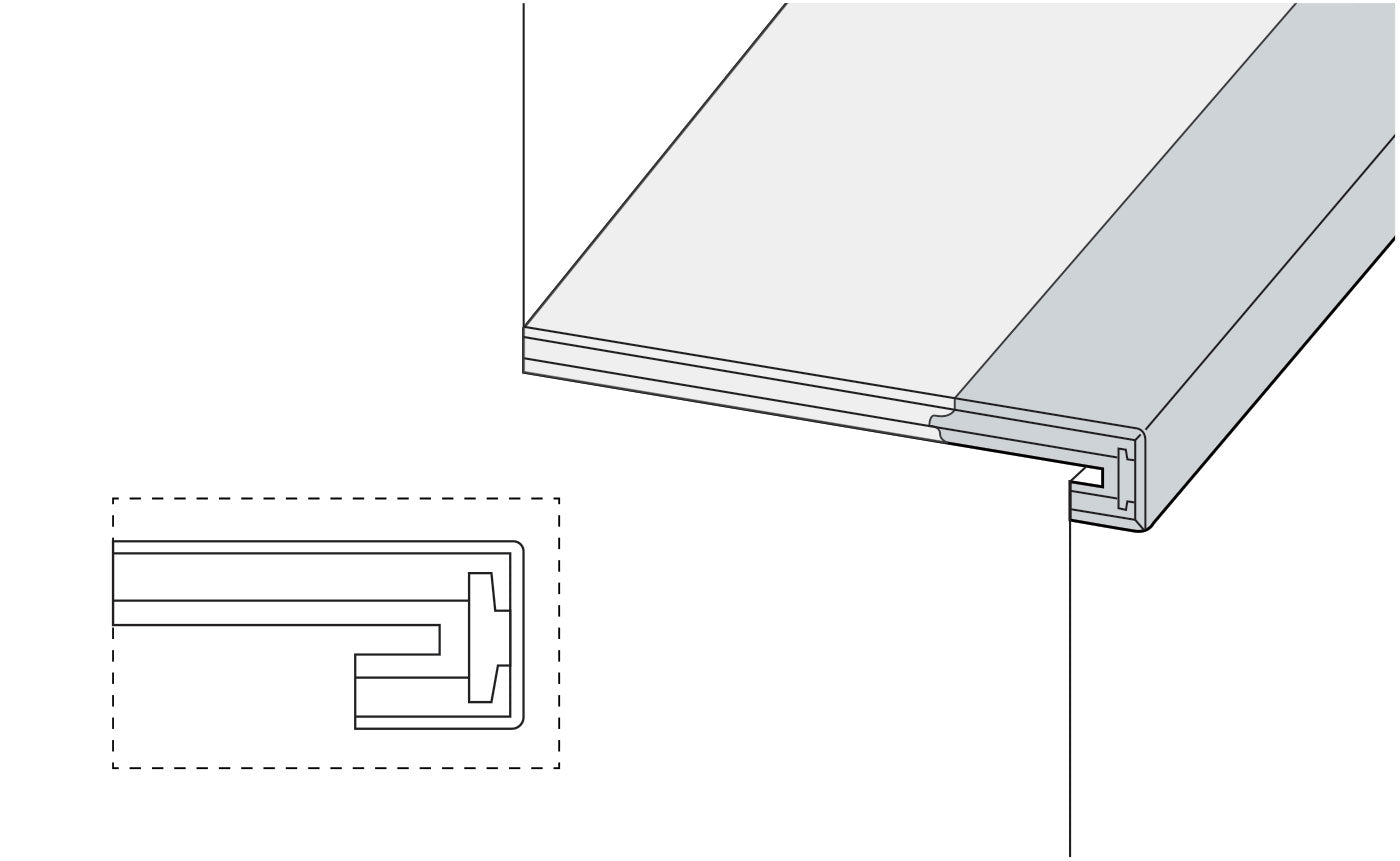 Moniker Stair Nose 5/8 Select